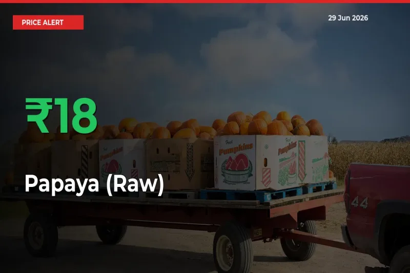 Papaya (Raw) Mandi Rate Today: Prices Jump 17.65% at Market