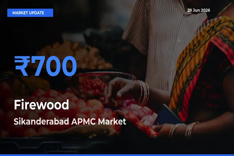 Top Performer! Sikanderabad APMC Offers Best Firewood Price Today