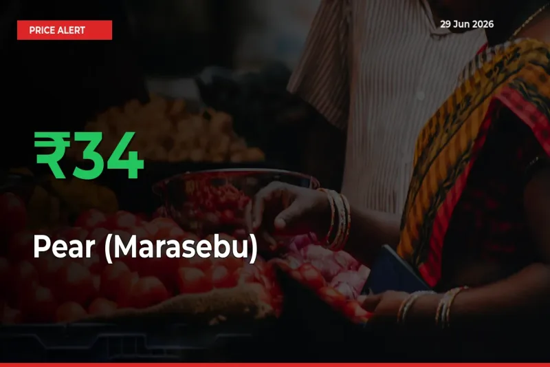Pear (Marasebu) Rises 34.3% at Mandis