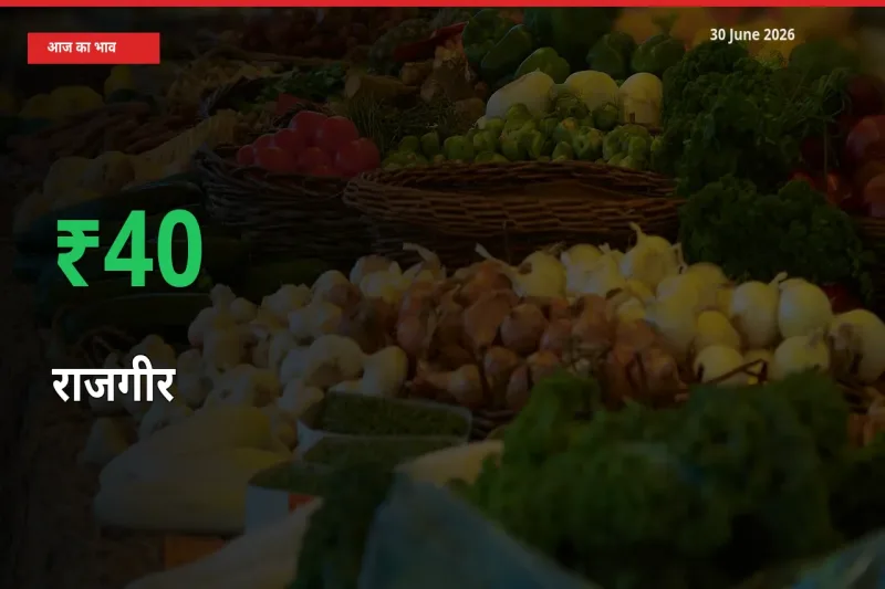 किसानों के लिए खुशखबरी! स्थानीय मंडी में राजगीर 39.57% उछला