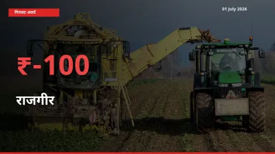 01 July अपडेट: राजगीर के दाम मंडी में 99.91% गिरे