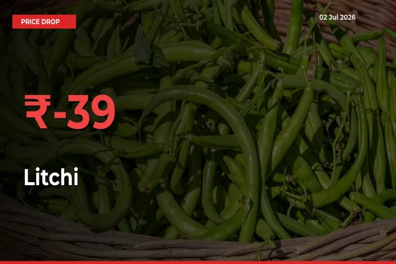 Sudden Shock! Litchi Drops 39.37% in 24 Hours at Top Mandis