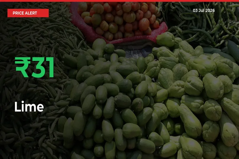 Farmers Cheer as Lime Prices Surge 30.73% in Local Mandis