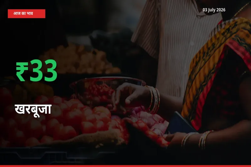 स्थानीय मंडी में खरबूजा के दाम अचानक 32.54% उछले, किसान सतर्क