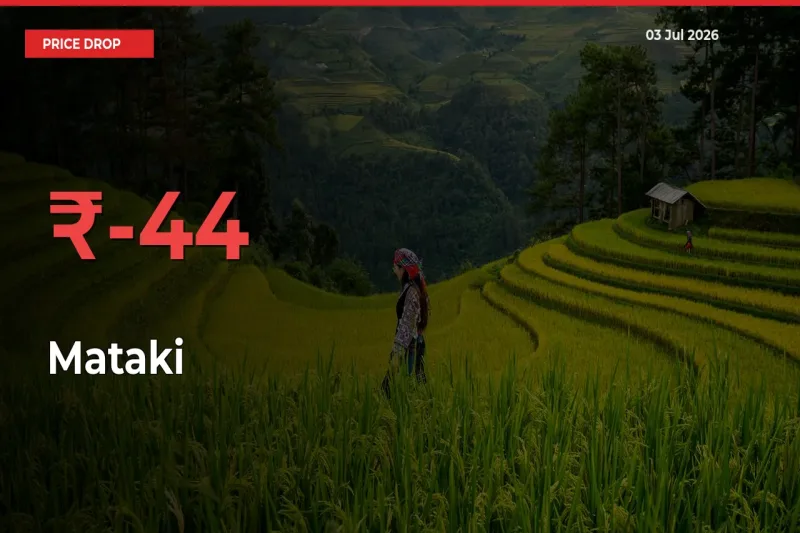 Mataki Prices Drop 44.14% – July 03 Market Update from Mandis