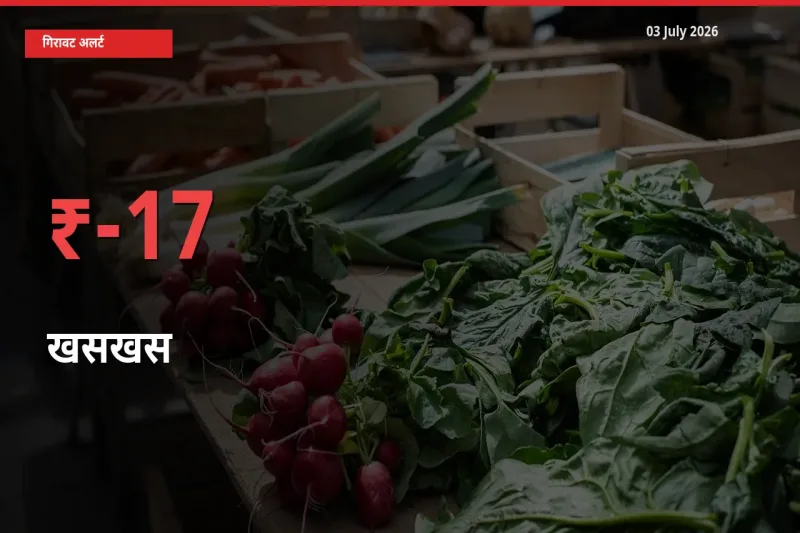 03 July अपडेट: खसखस के दाम मंडी में 17.16% गिरे