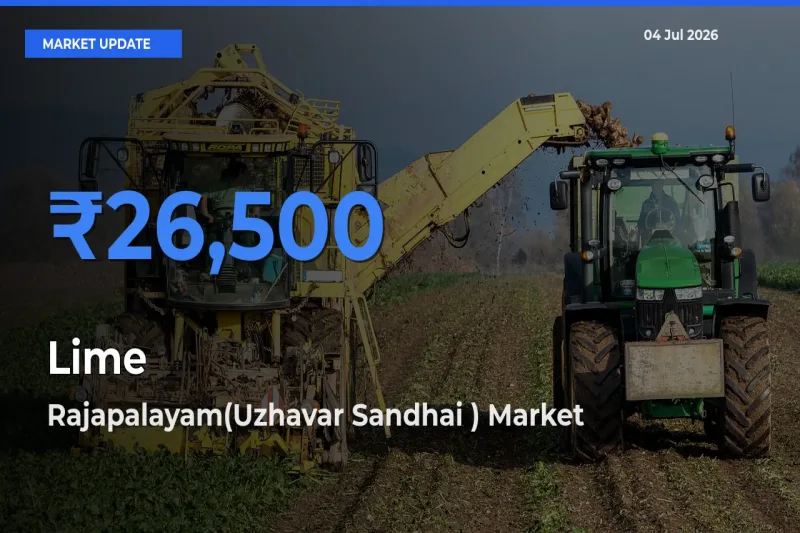 Farmers Prefer Rajapalayam(Uzhavar Sandhai ) as Lime Hits Highest Rate