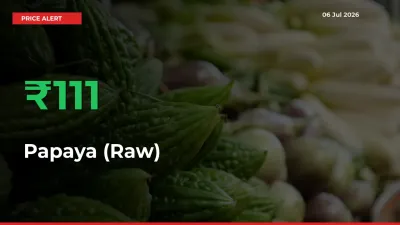 Sudden 111.43% Rally in Papaya (Raw) Prices Across Mandis