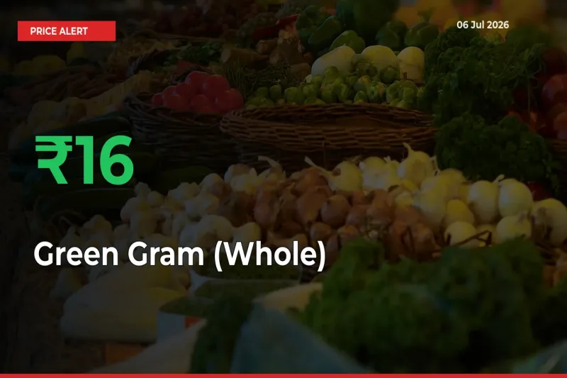 Green Gram (Whole) Rises 15.72% at Mandis