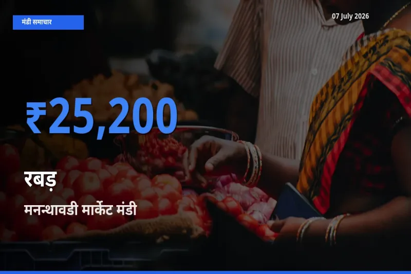 मनन्थावडी मार्केट में रबड़ का आज सबसे ऊँचा भाव
