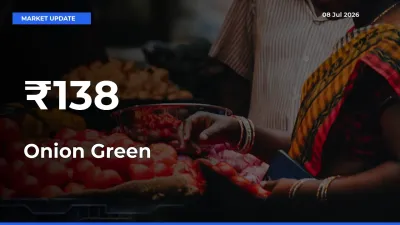 Onion Green Rates Show Broad Movement Across 138+ Mandis