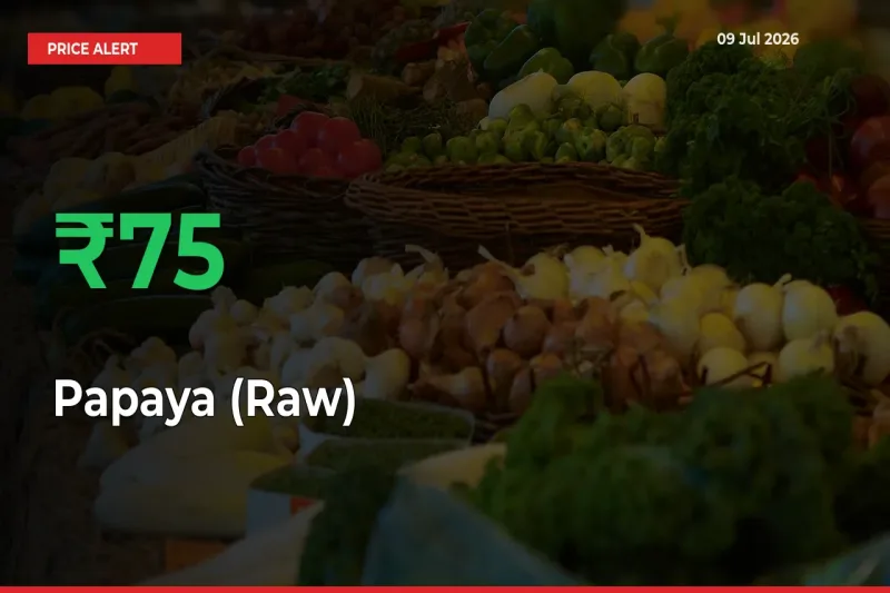 Sudden 75.14% Rally in Papaya (Raw) Prices Across Mandis