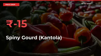 Farmers Alert as Spiny Gourd (Kantola) Prices Slide 15.44% in Local Mandis