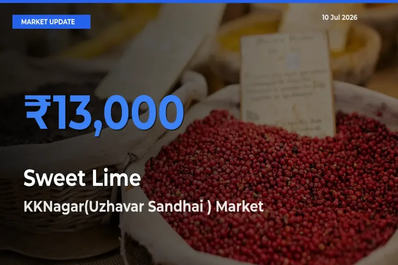 KKNagar(Uzhavar Sandhai ) Tops Sweet Lime Rates – July 10 Market Update