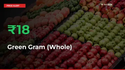 Why Green Gram (Whole) Prices Rose 18.42% in a Day at Mandis