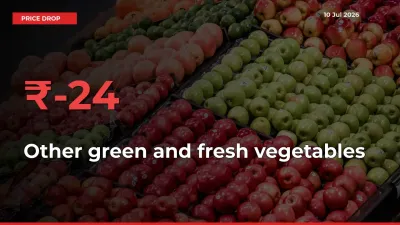 Why Other green and fresh vegetables Prices Fell 24.44% in a Day at Mandis