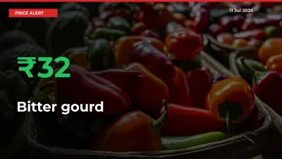 Sharp Jump! Bitter gourd Prices Climb 32.15% in 24 Hours at Key Mandis