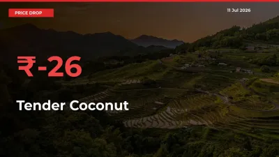 Farmers Alert as Tender Coconut Prices Slide 25.9% in Local Mandis