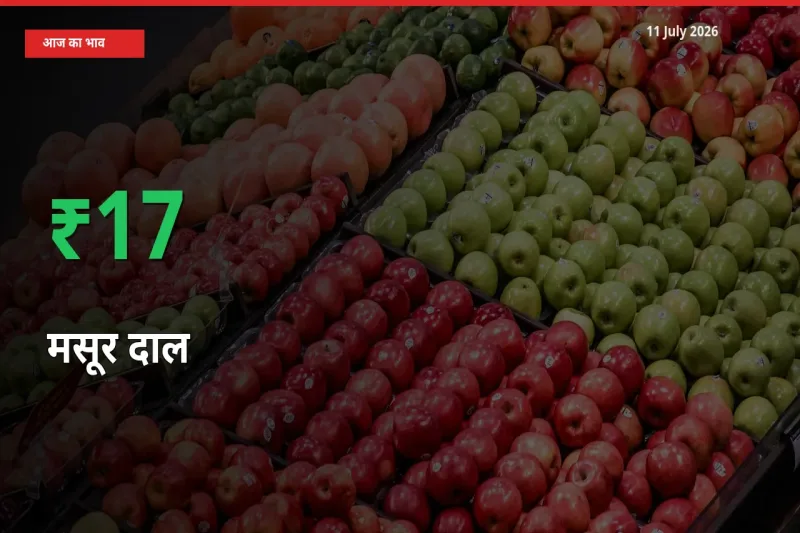 स्थानीय मंडी में मसूर दाल के दाम अचानक 17.08% उछले, किसान सतर्क