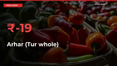 Arhar (Tur whole) Mandi Rate Today: Prices Fall 19.43% at Market