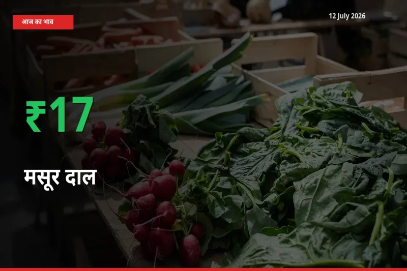 स्थानीय मंडी में मसूर दाल के दाम अचानक 16.52% उछले, किसान सतर्क