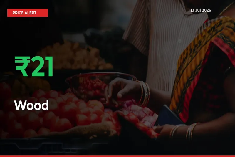 Wood Mandi Rate Today: Prices Jump 21.37% at Market