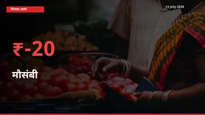 आज का मंडी भाव: मौसंबी के दाम मंडी में 19.87% नीचे
