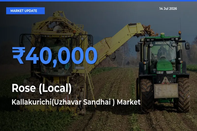 Kallakurichi(Uzhavar Sandhai ) Tops Rose (Local) Mandi Rates Today