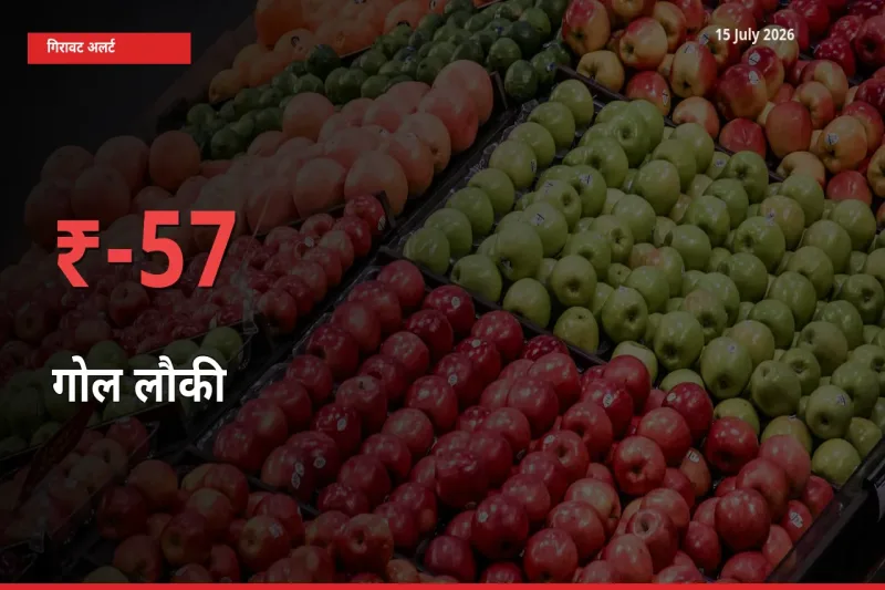 अचानक झटका! मंडी में गोल लौकी के दाम 57.24% टूटे