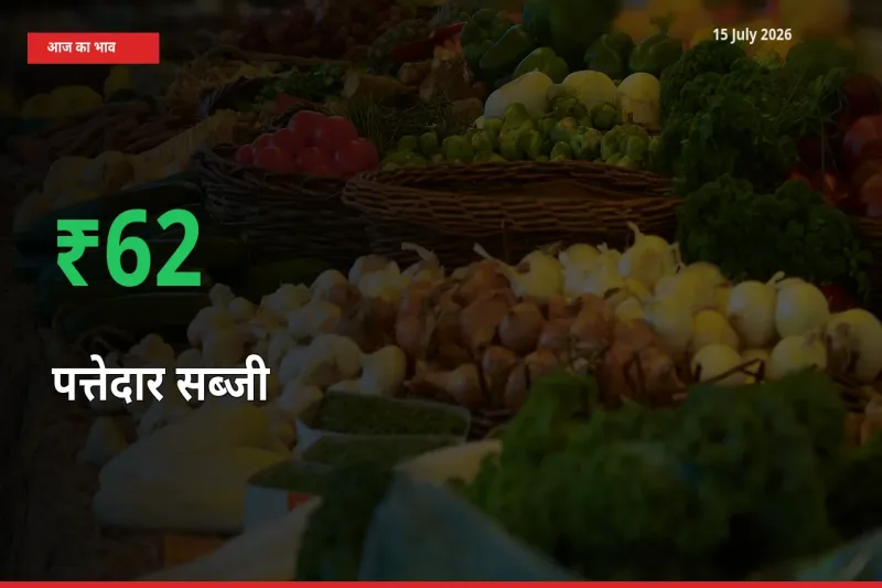 स्थानीय मंडी में पत्तेदार सब्जी के दाम अचानक 61.6% उछले, किसान सतर्क