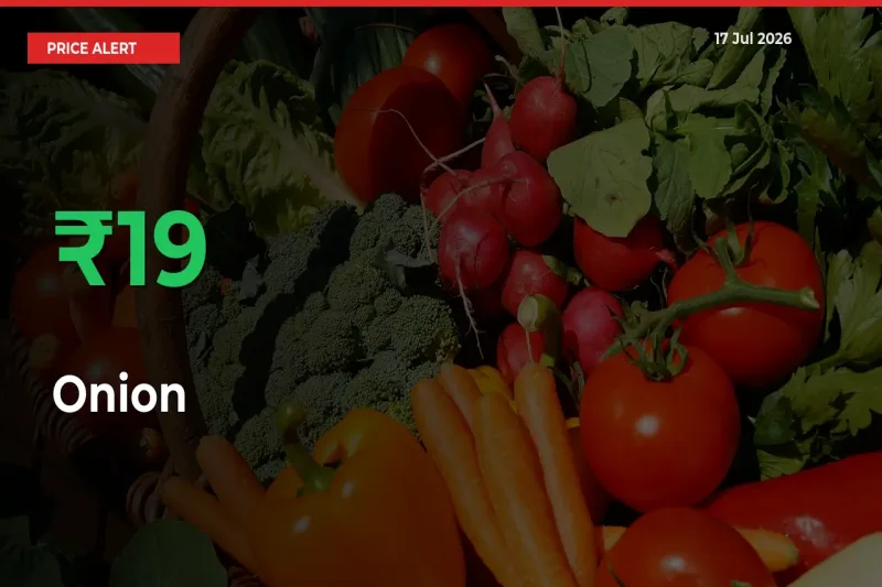 This Mandi Records 19.3% Jump in Onion Prices