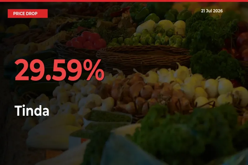 Tinda Prices Drop 29.59% in 24 Hours at Major Mandis