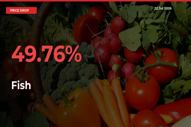 Farmers Alert as Fish Prices Slide 49.76% in Local Mandis