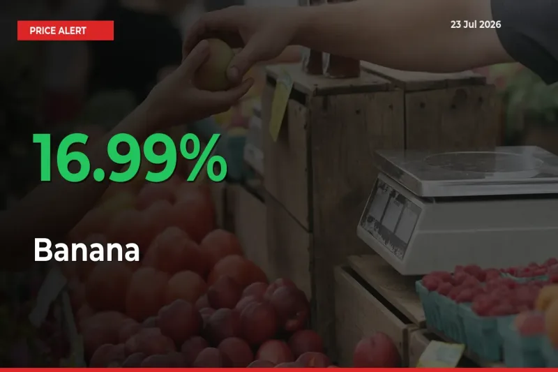 16.99% Spike in Banana Prices – Mandi Sees Sudden Rally