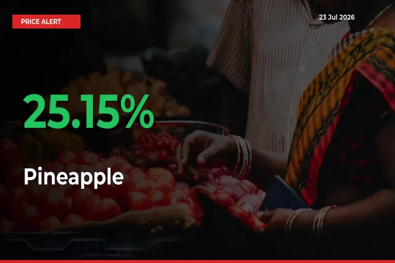 25.15% Spike in Pineapple Prices – Mandi Sees Sudden Rally