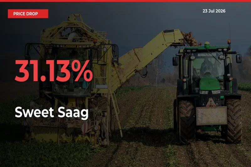 Why Sweet Saag Prices Fell 31.13% in a Day at Mandis