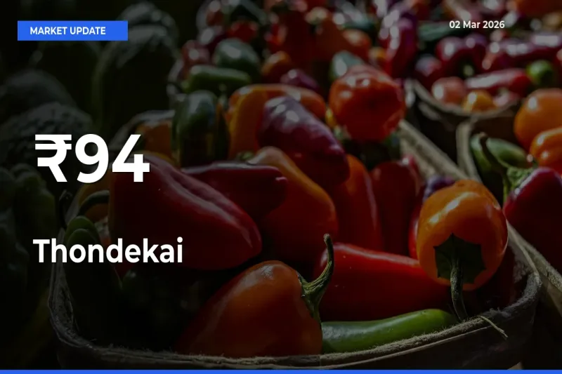 Thondekai Mandi Trend Today: Prices Shift Across Multiple Markets