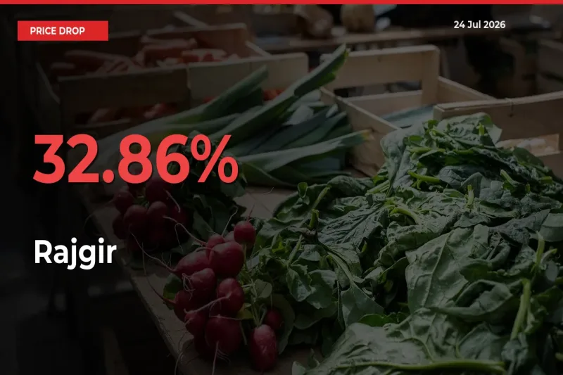 Rajgir Prices Drop 32.86% – July 24 Market Update from Mandis