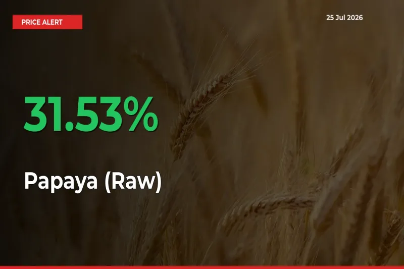 This Mandi Records 31.53% Jump in Papaya (Raw) Prices