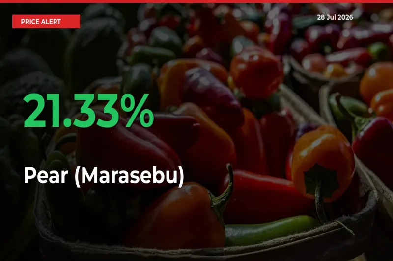 21.33% Spike in Pear (Marasebu) Prices – Mandi Sees Sudden Rally
