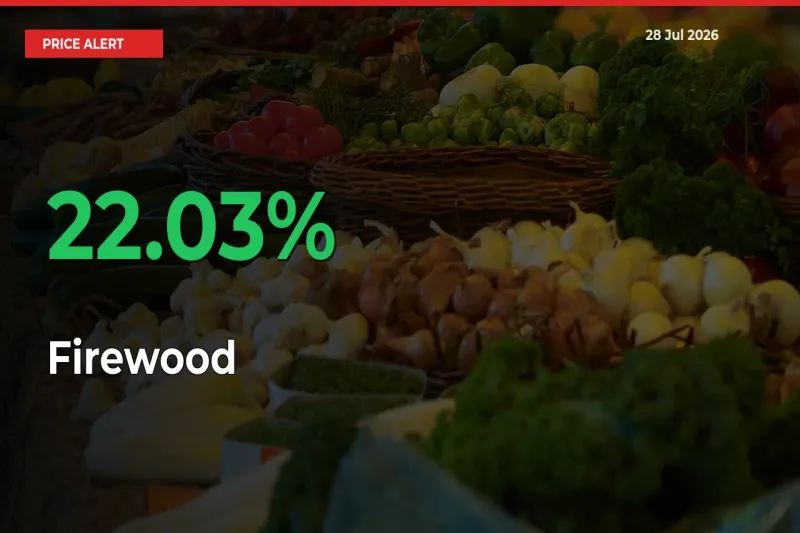 Firewood Prices Rise 22.03% in a Day at Major Mandis