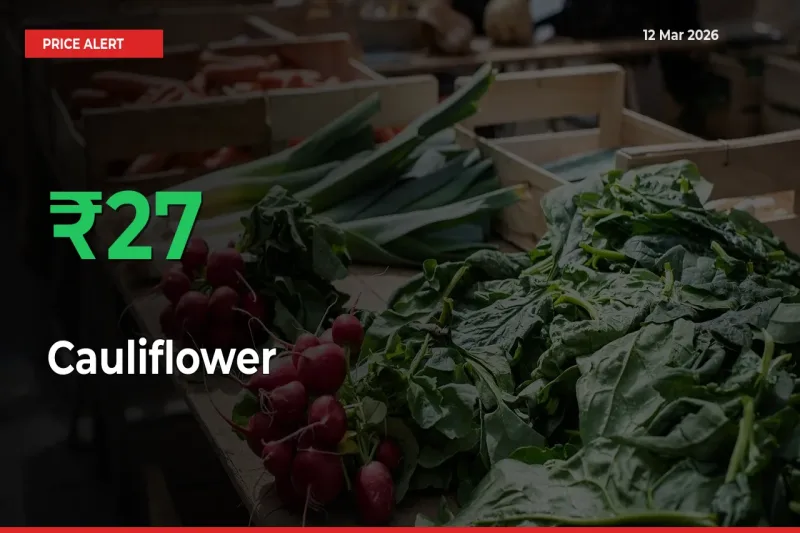 Farmers Cheer as Cauliflower Prices Surge 26.91% in Local Mandis