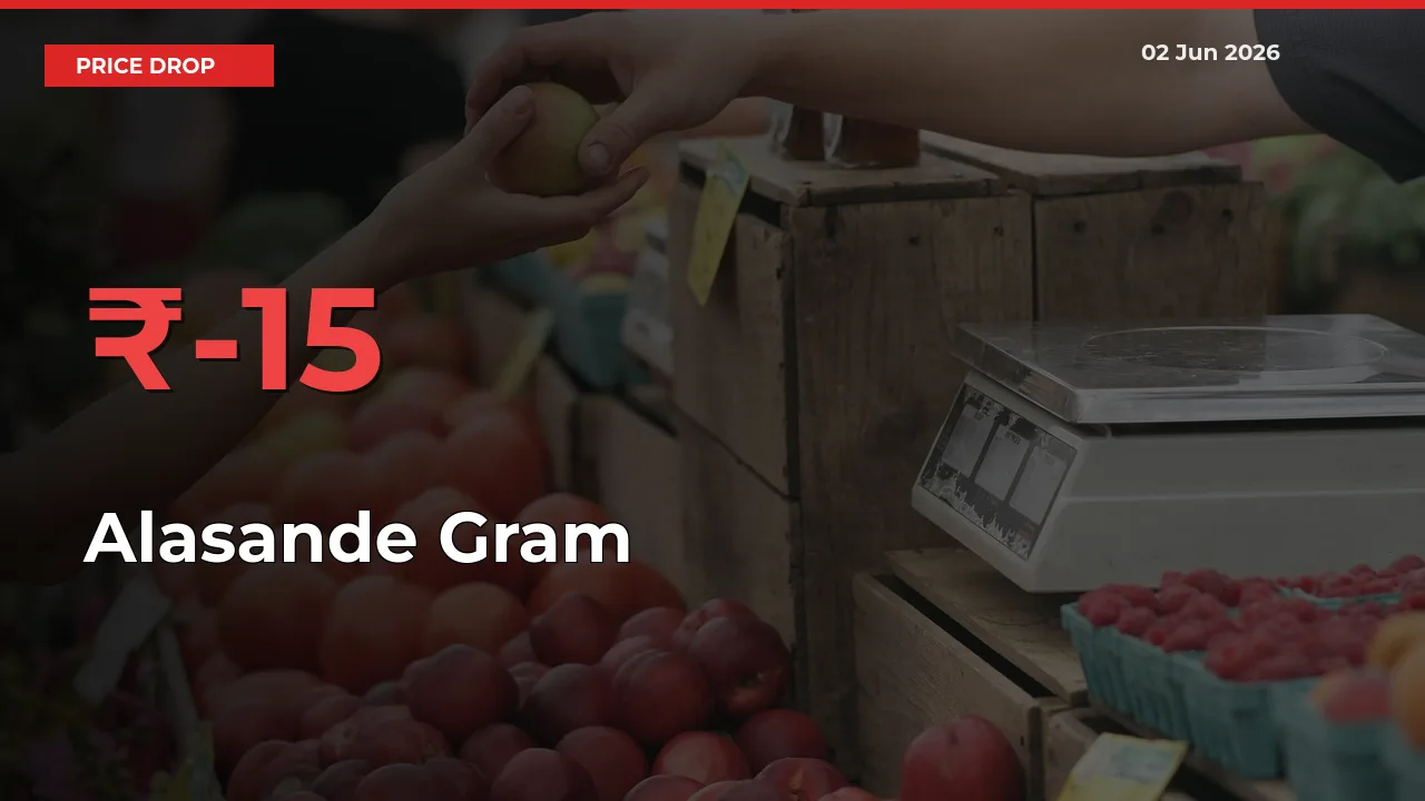 Why Alasande Gram Prices Fell 15.17% in a Day at Mandis