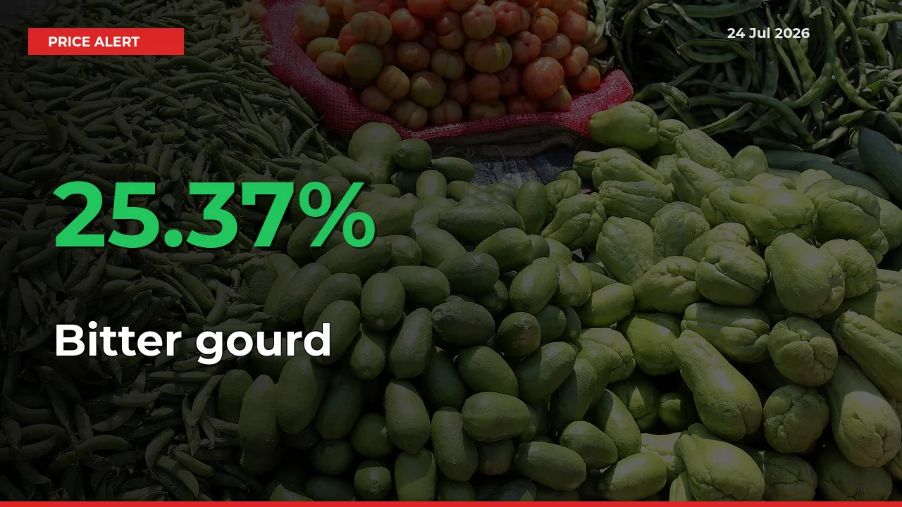 Why Bitter gourd Prices Rose 25.37% in a Day at Mandis