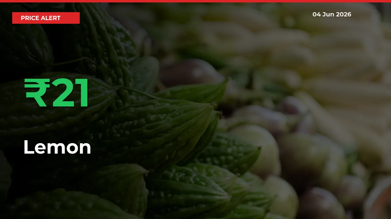 Lemon Prices Rise 20.85% in a Day at Major Mandis