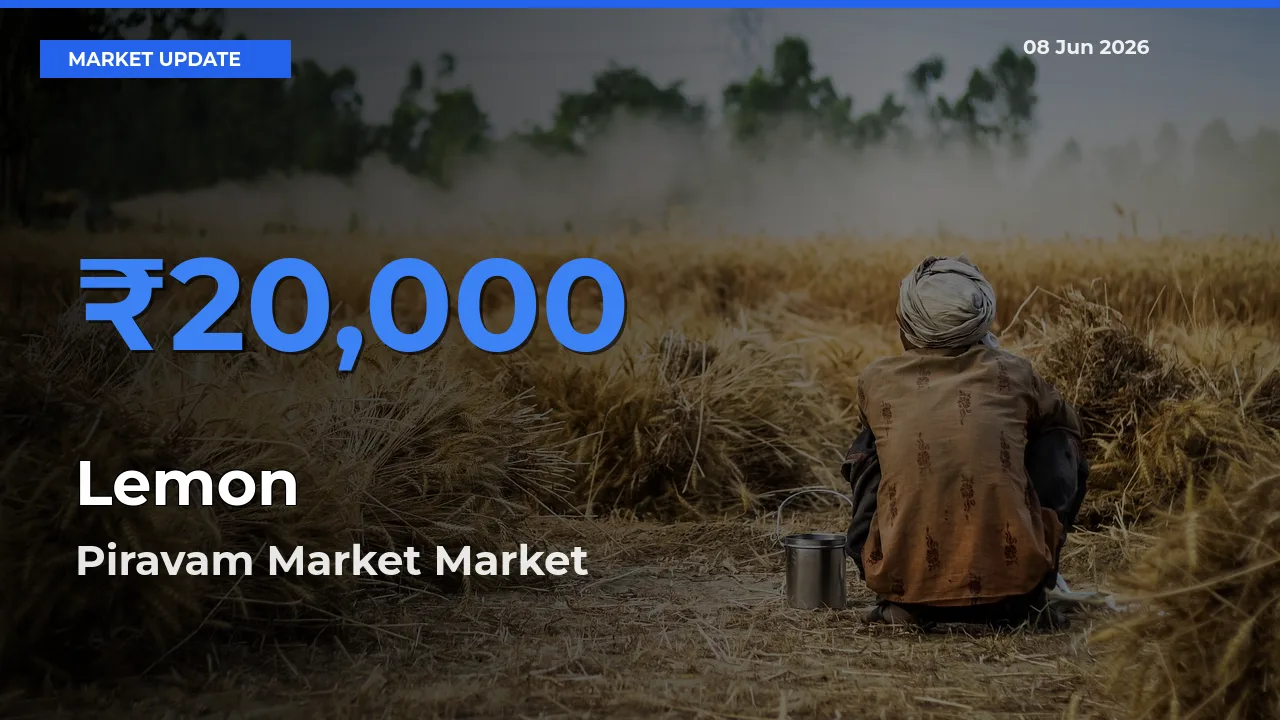 Top Performer! Piravam Market Offers Best Lemon Price Today