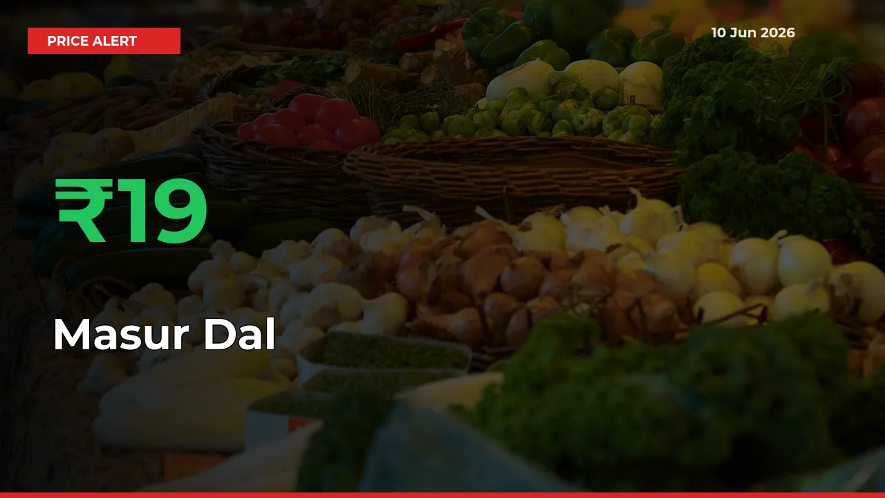 Masur Dal Prices Rise 19.44% in a Day at Major Mandis
