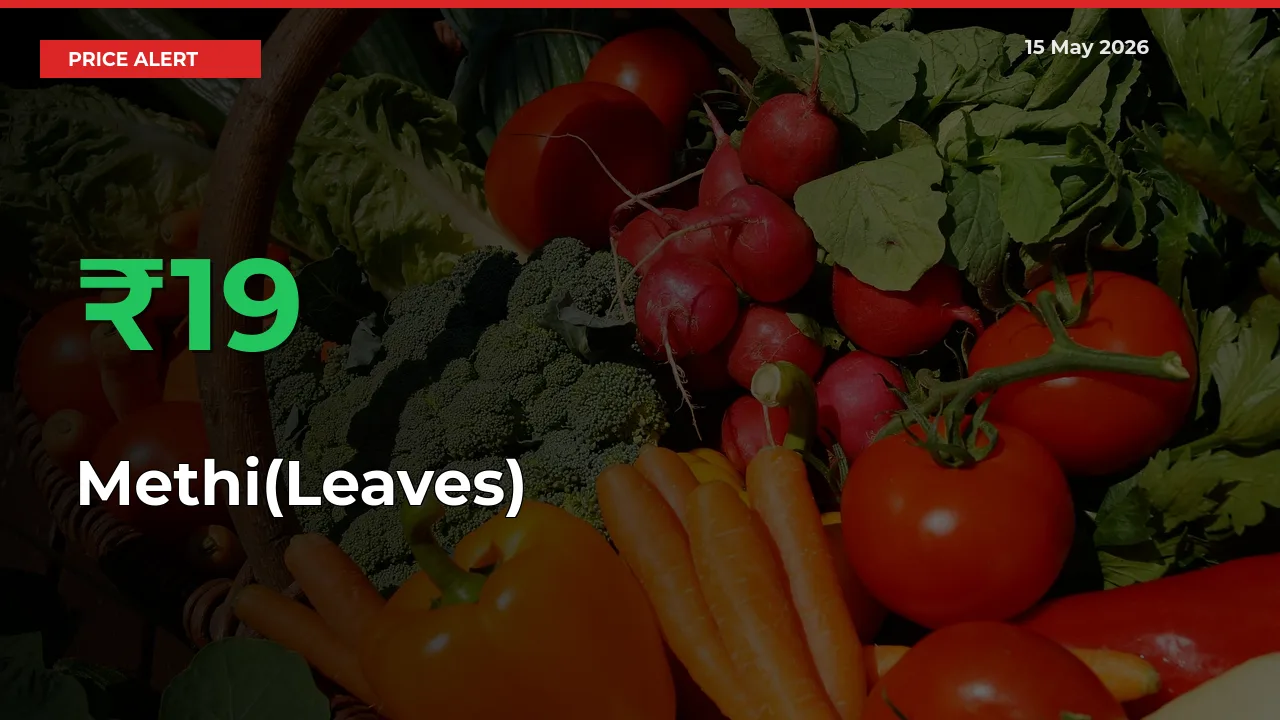 Methi(Leaves) Rises 18.88% at Mandis