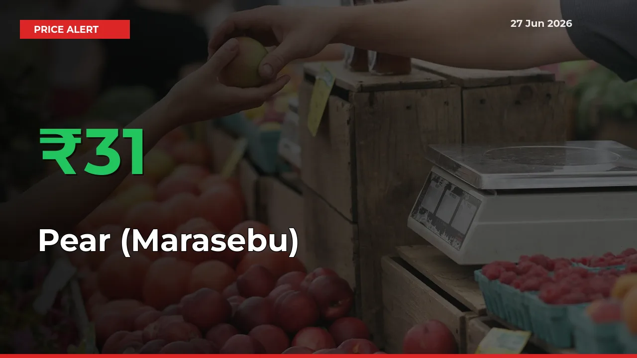 31.43% Spike in Pear (Marasebu) Prices – Mandi Sees Sudden Rally