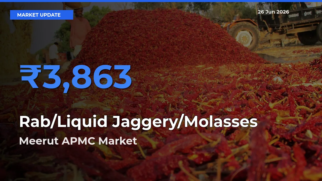 Meerut APMC Tops Rab/Liquid Jaggery/Molasses Rates – June 26 Market Update
